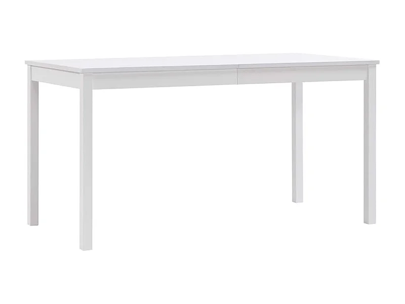 Table à manger Blanc 140x70x73 cm Pin