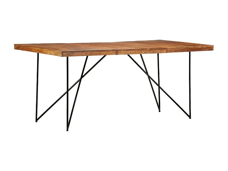 Esstisch 180 x 90 x 76 cm Massivholz Akazie