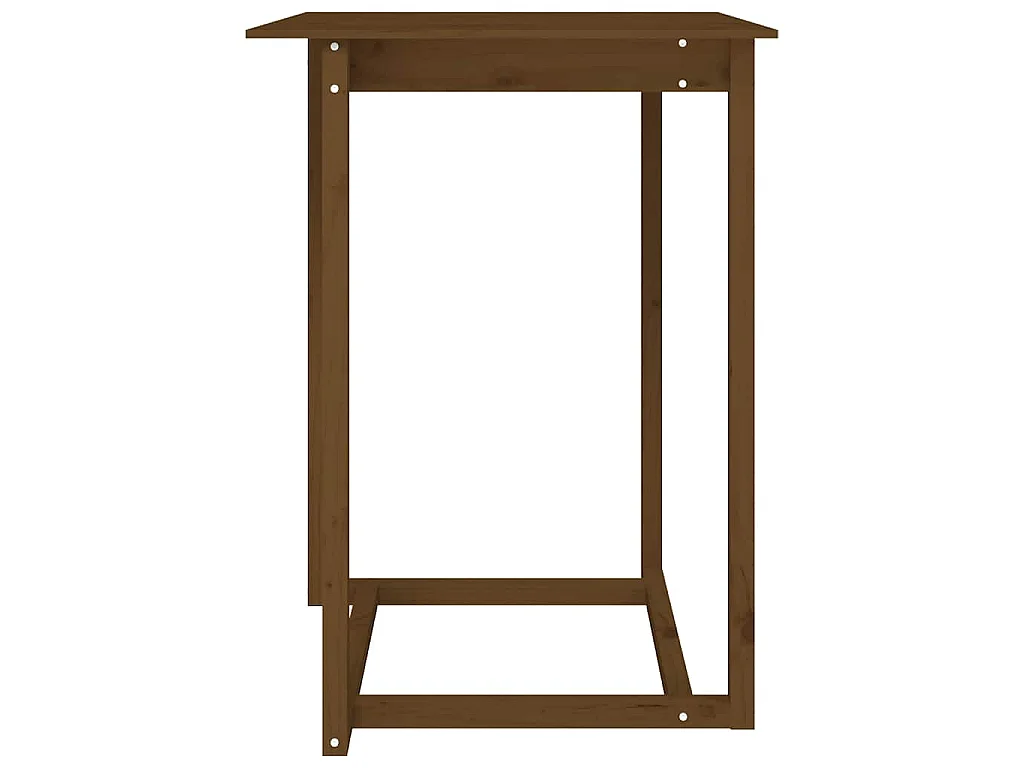 Table de bar Marron miel 80x80x110 cm Bois massif de pin
