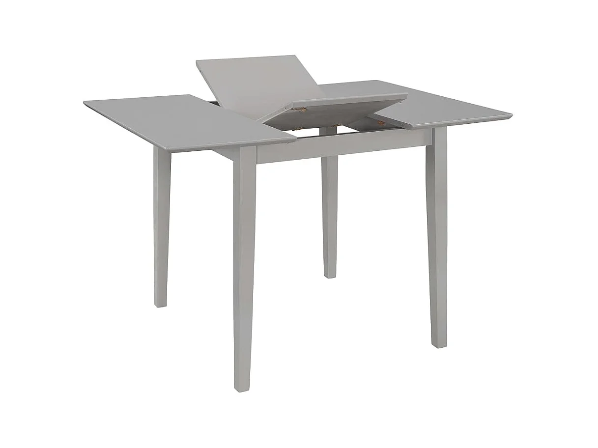 Eettafel verlengbaar (80-120)x80x74 cm MDF grijs