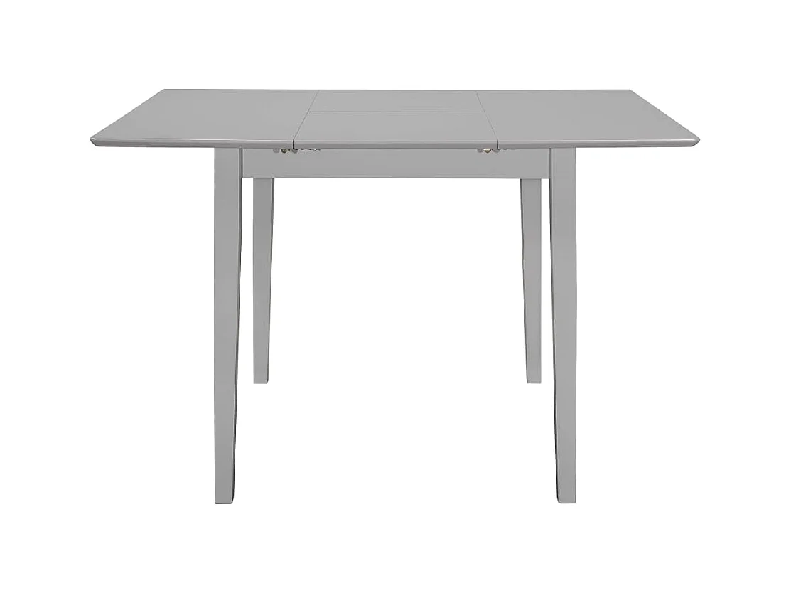 Eettafel verlengbaar (80-120)x80x74 cm MDF grijs