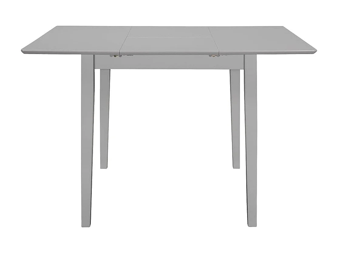 Table à dîner extensible Gris (80-120) x 80 x 74 cm MDF
