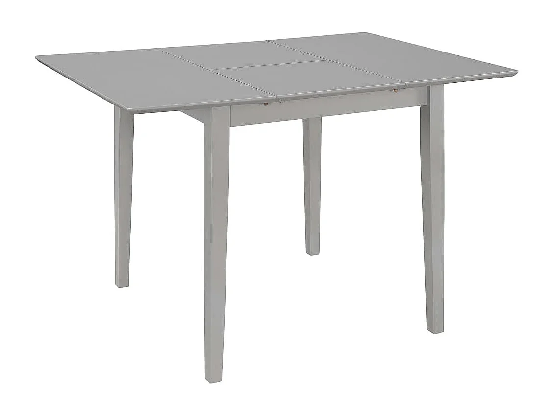 Ausziehbarer Esstisch Grau (80-120)x80x74 cm MDF