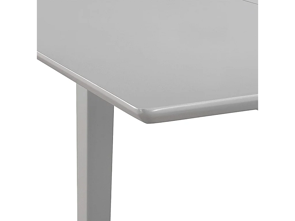 Ausziehbarer Esstisch Grau (80-120)x80x74 cm MDF