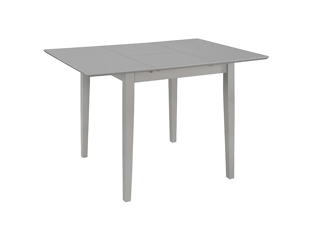 Table à dîner extensible Gris (80-120) x 80 x 74 cm MDF