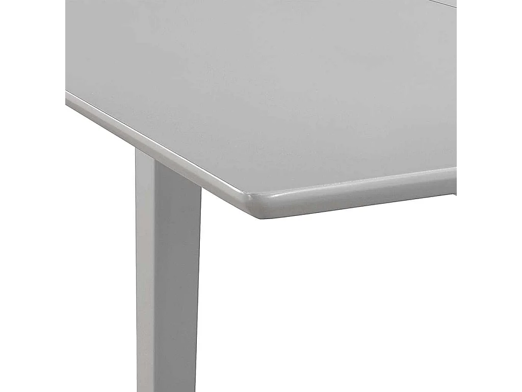 Table à dîner extensible Gris (80-120) x 80 x 74 cm MDF