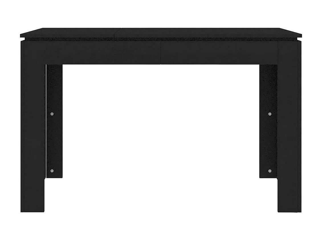 Tavolo da Pranzo Nero 120x60x76 cm in Legno Multistrato
