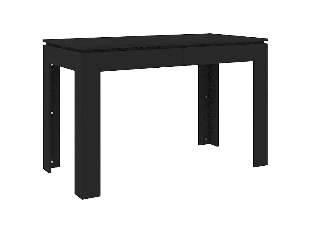 Table à manger Noir 120x60x76 cm Bois d'ingénierie