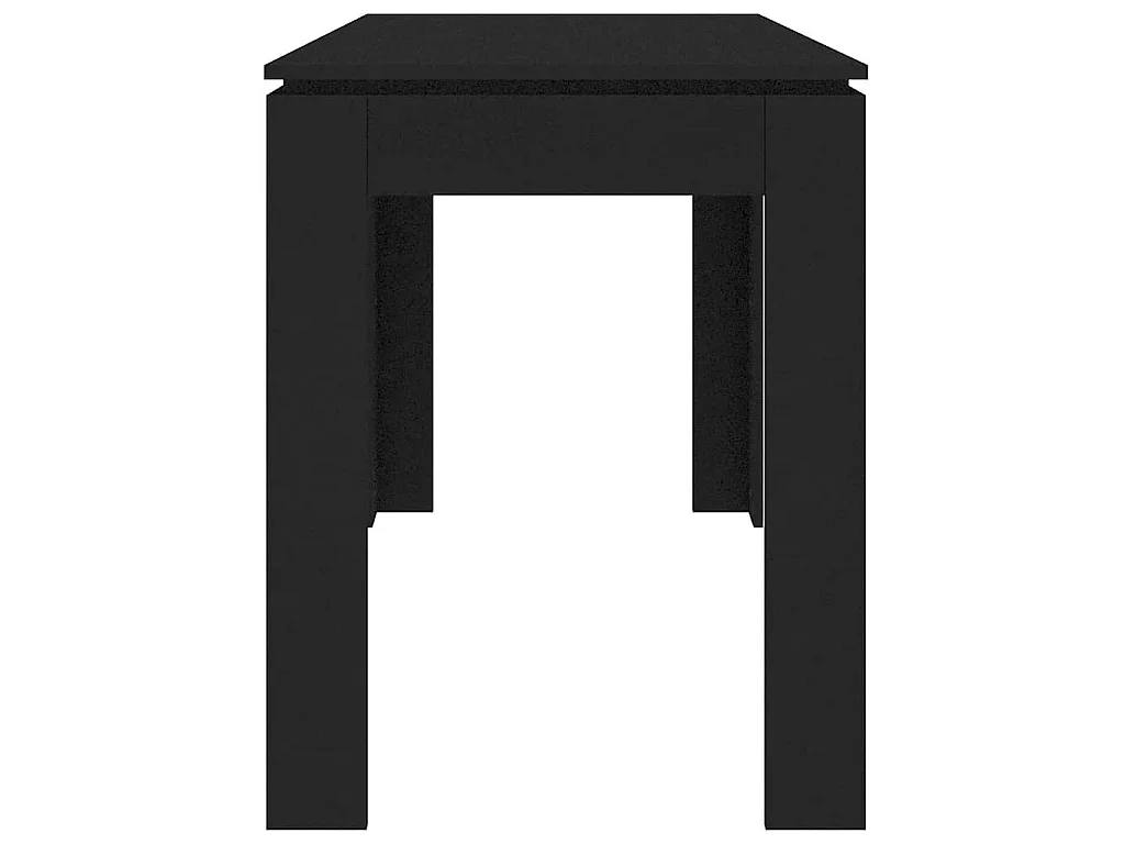 Table à manger Noir 120x60x76 cm Bois d'ingénierie