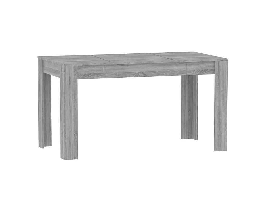 Table à dîner Sonoma gris 140x74,5x76 cm Bois d'ingénierie