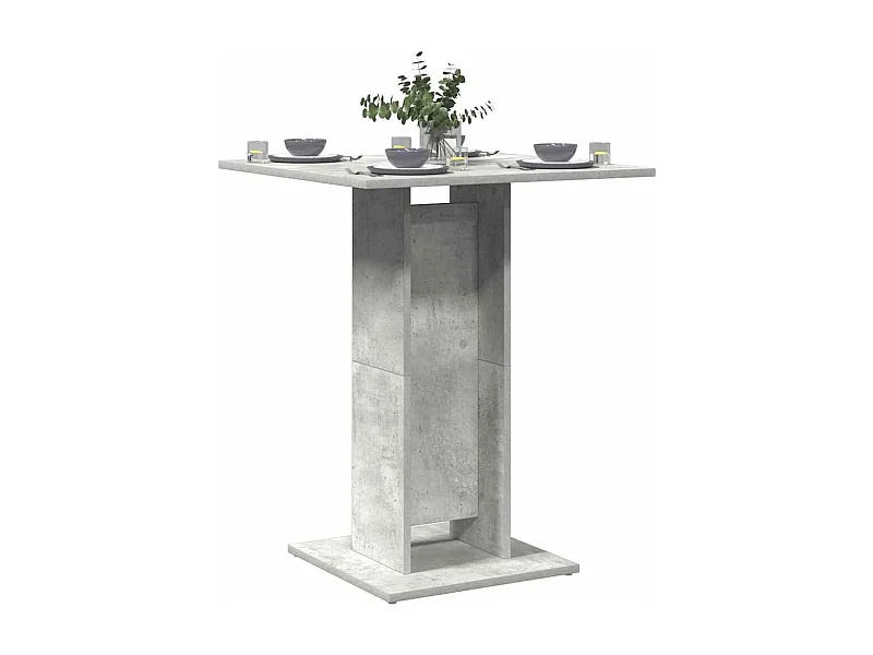 Bistrotisch Betongrau 60x60x75 cm Holzwerkstoff
