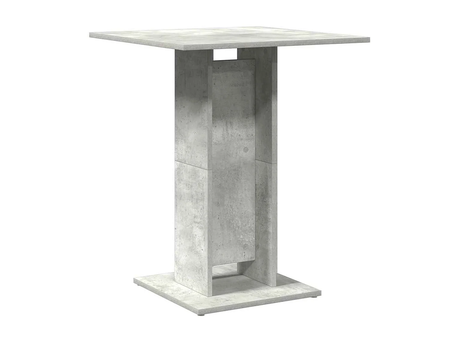 Table de bistro Gris béton 60x60x75 cm Bois d'ingénierie