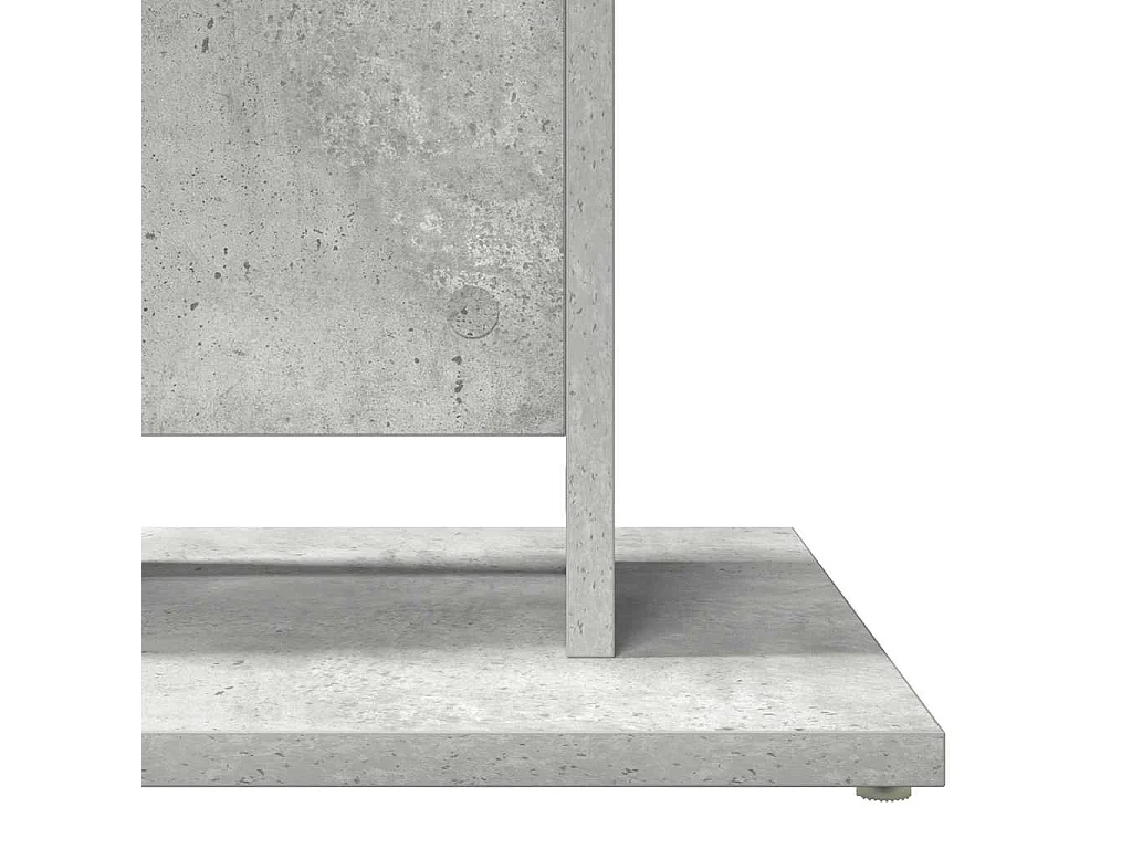 Table de bistro Gris béton 60x60x75 cm Bois d'ingénierie