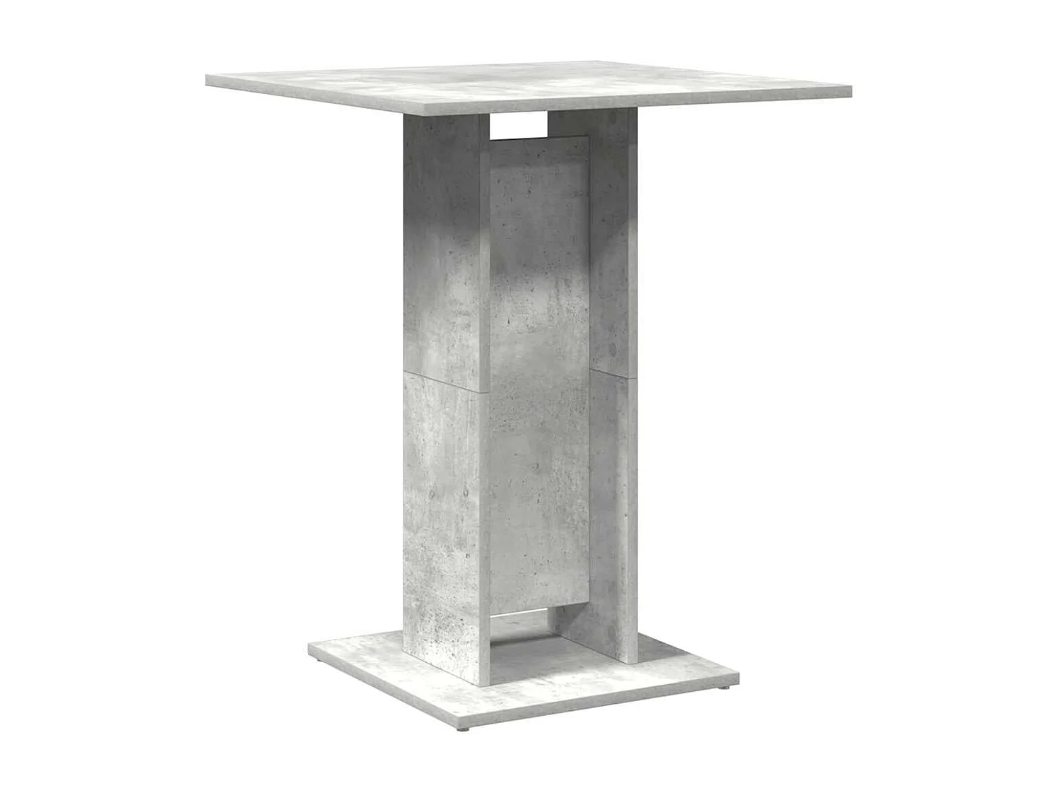 Bistrotisch Betongrau 60x60x75 cm Holzwerkstoff