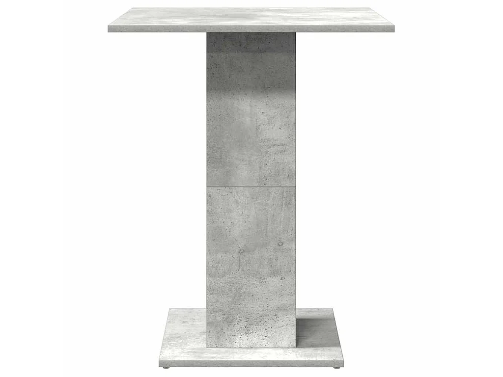 Table de bistro Gris béton 60x60x75 cm Bois d'ingénierie