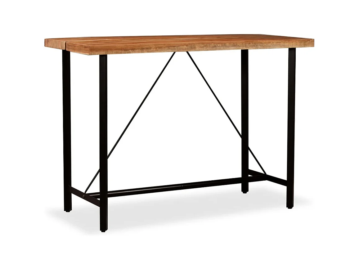 Mesa de bar 150x70x107 cm madeira de acácia maciça