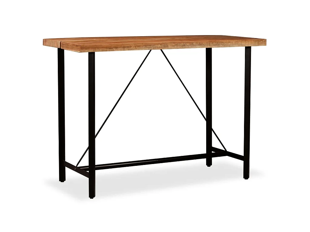 Table de bar Bois massif d'Acacia 150x70x107 cm