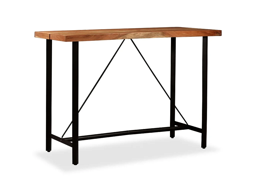 Table de bar Bois massif d'Acacia 150x70x107 cm