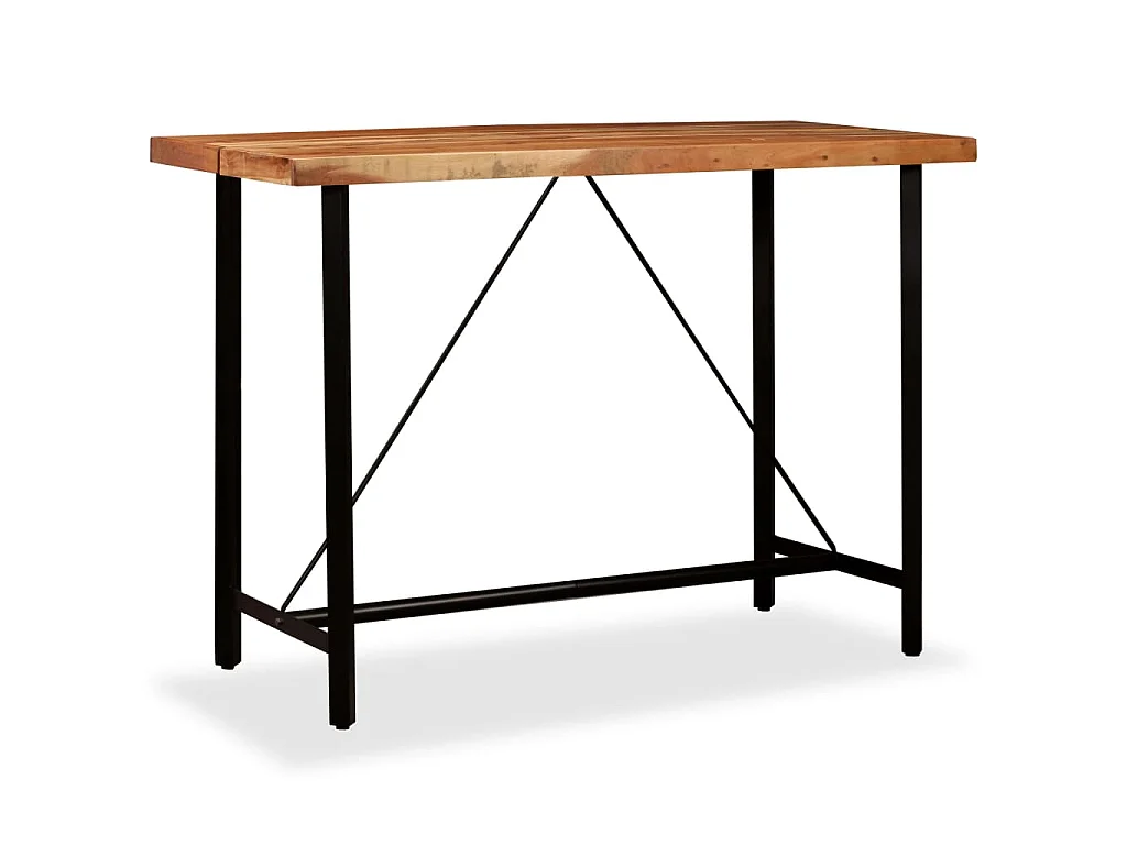 Table de bar Bois massif d'Acacia 150x70x107 cm