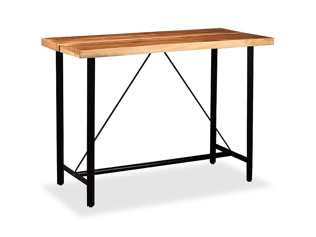 Table de bar Bois massif d'Acacia 150x70x107 cm