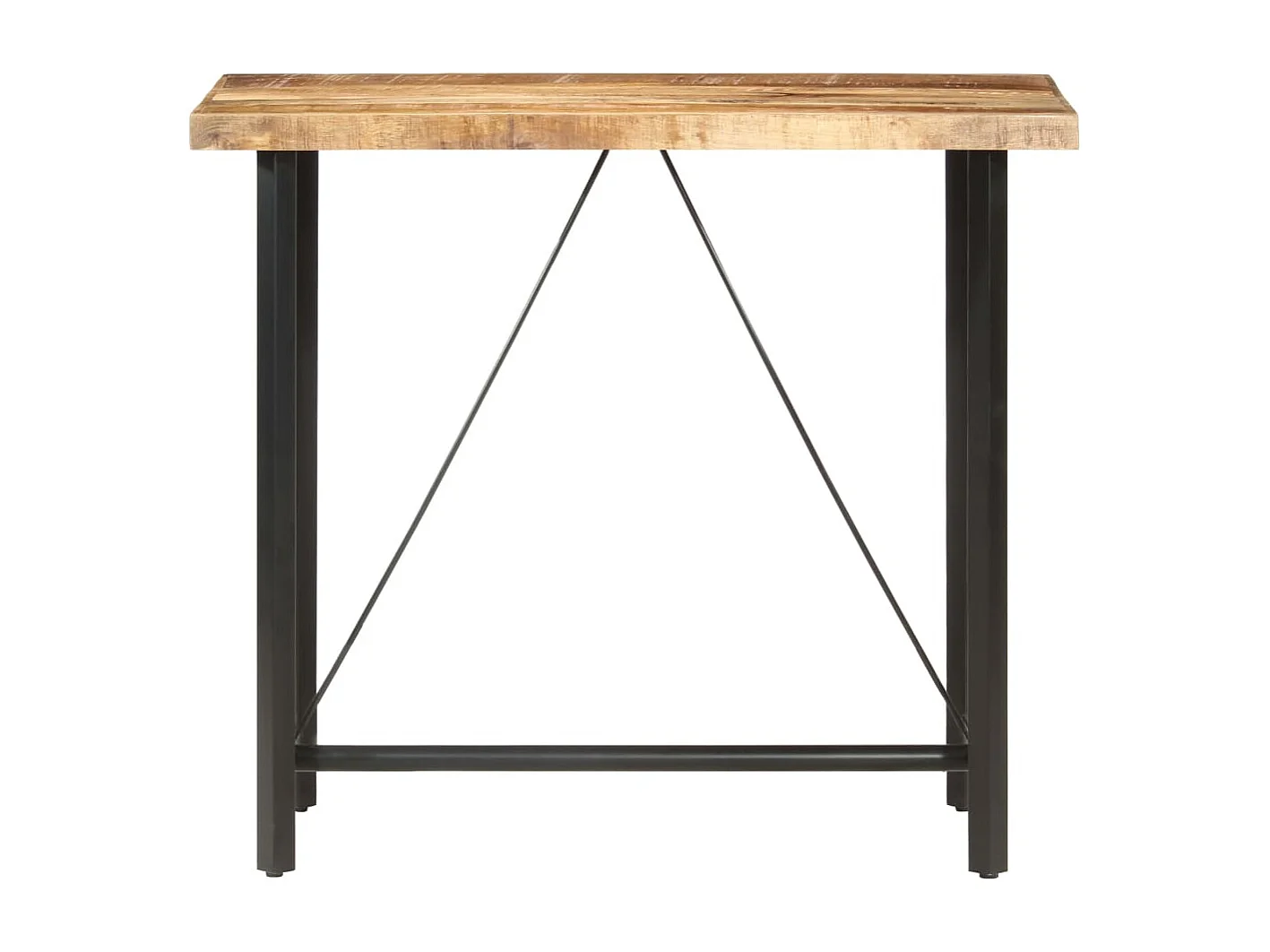 Bartisch 120x58x107 cm Raues Mangoholz