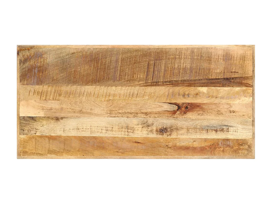 Bartisch 120x58x107 cm Raues Mangoholz