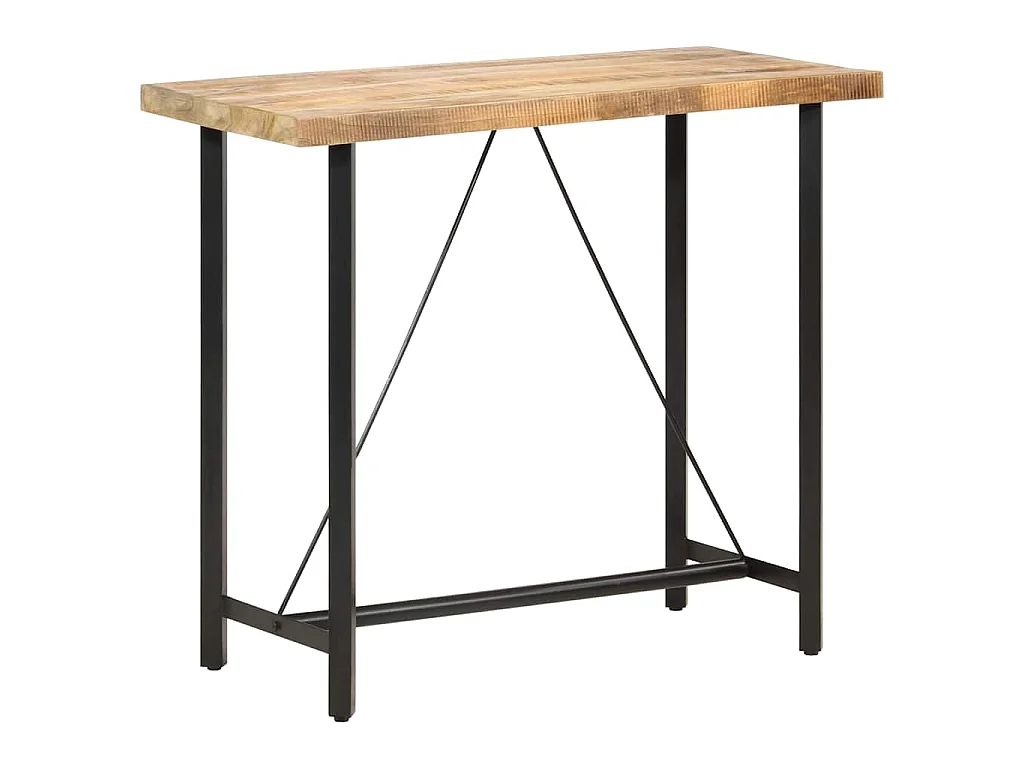 Bartafel 120x58x107 cm ruw mangohout