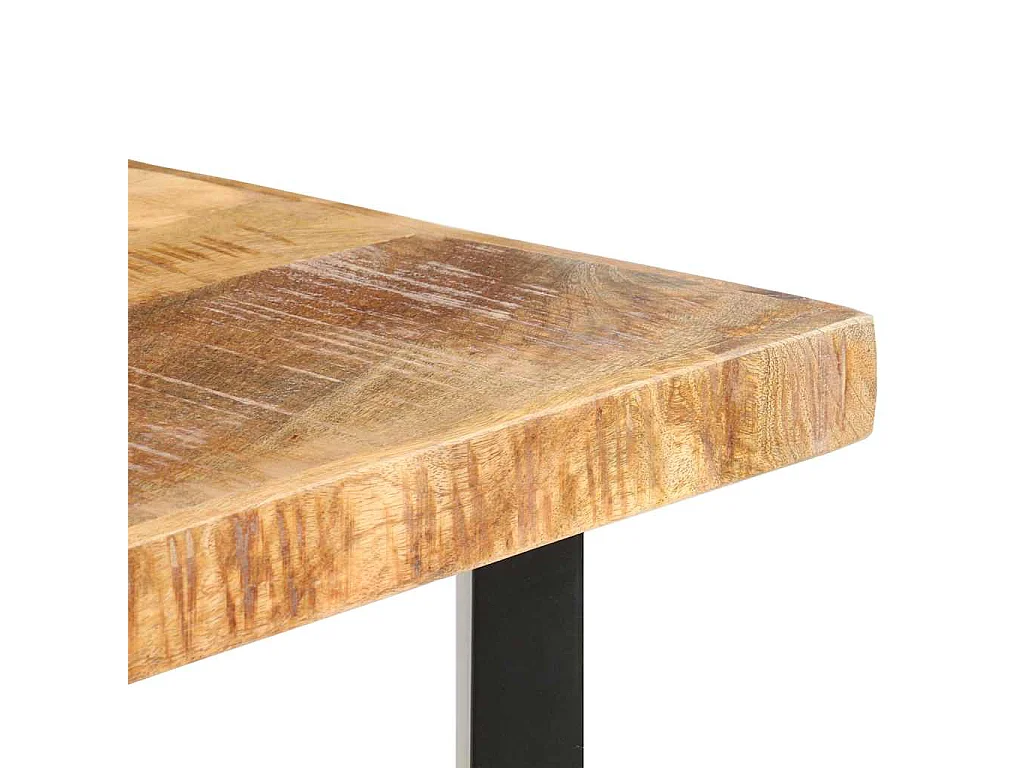 Bartafel 120x58x107 cm ruw mangohout