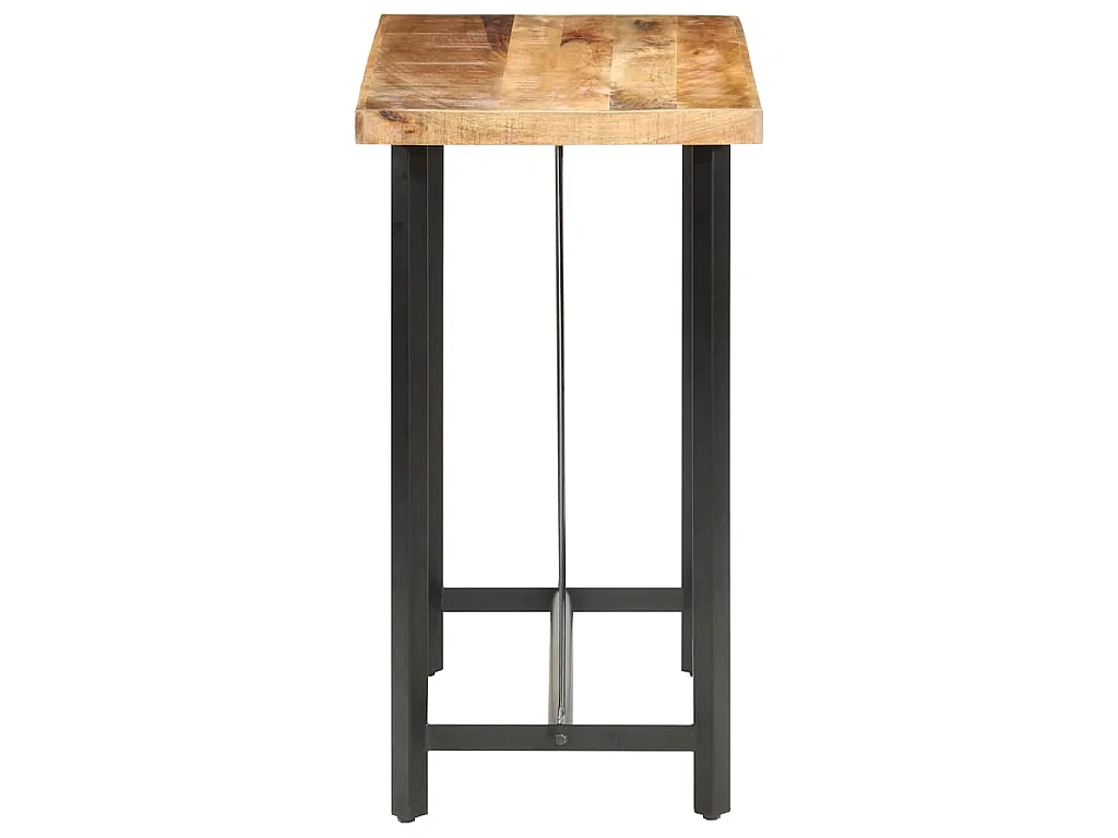 Table de bar 120x58x107 cm Bois de manguier brut