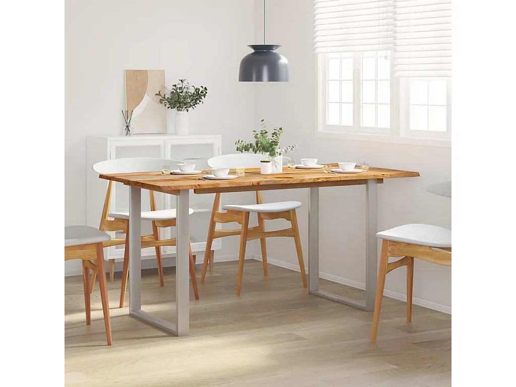 Esstisch 154x80x76 cm Massivholz Akazie