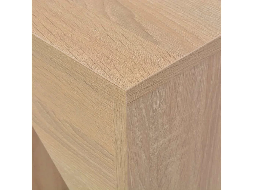 Tavolo da Bar con Scaffale Mobile Rovere 138x39x110 cm