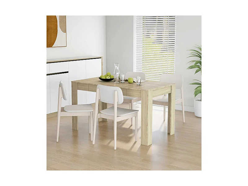 Tavolo da Pranzo Rovere Sonoma 140x74,5x76 cm Legno Multistrato