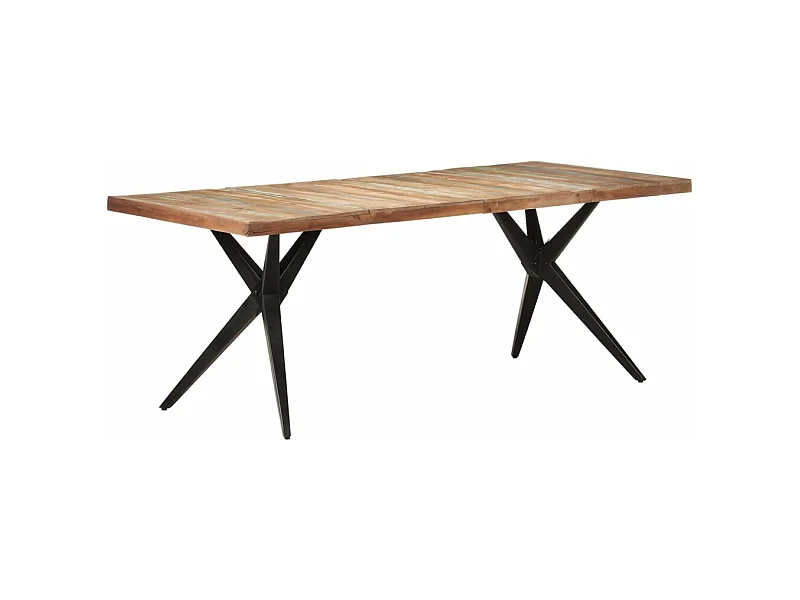 Esstisch 200x90x76 cm Altholz Massiv