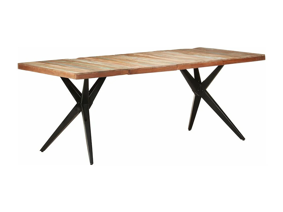 Tavolo da Pranzo 200x90x76 cm in Legno Massello di Recupero