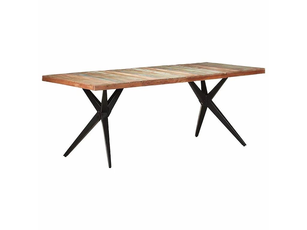 Table à manger 200x90x76 cm Bois de récupération massif