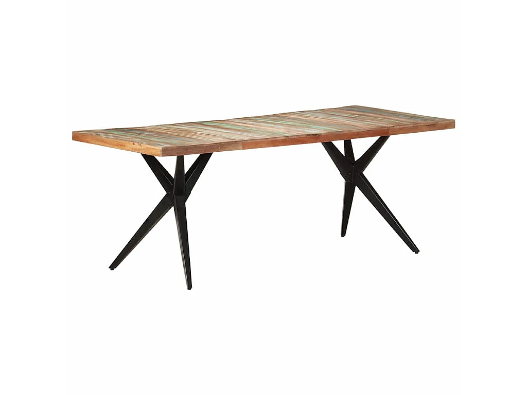 Table à manger 200x90x76 cm Bois de récupération massif