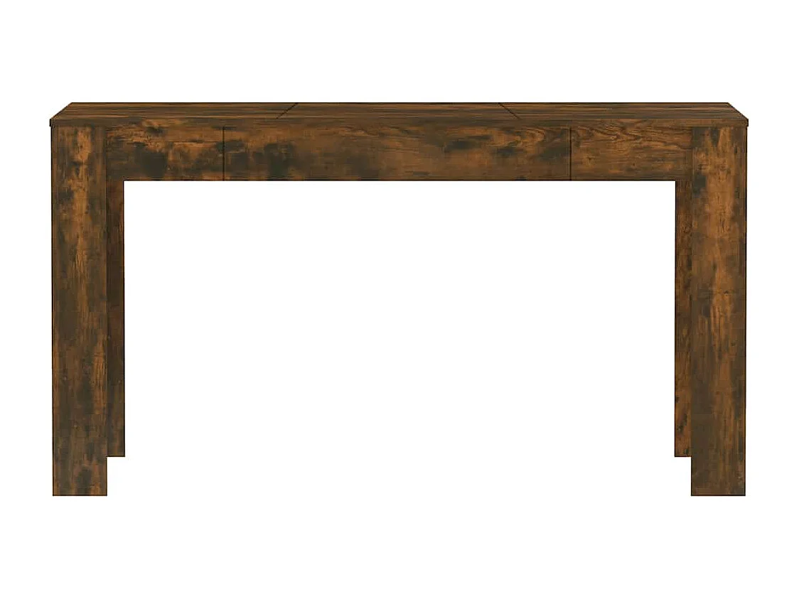 Table à manger chêne fumé 140x74,5x76 cm bois d'ingénierie
