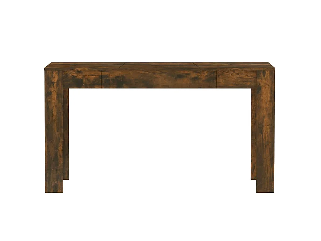 Table à manger chêne fumé 140x74,5x76 cm bois d'ingénierie