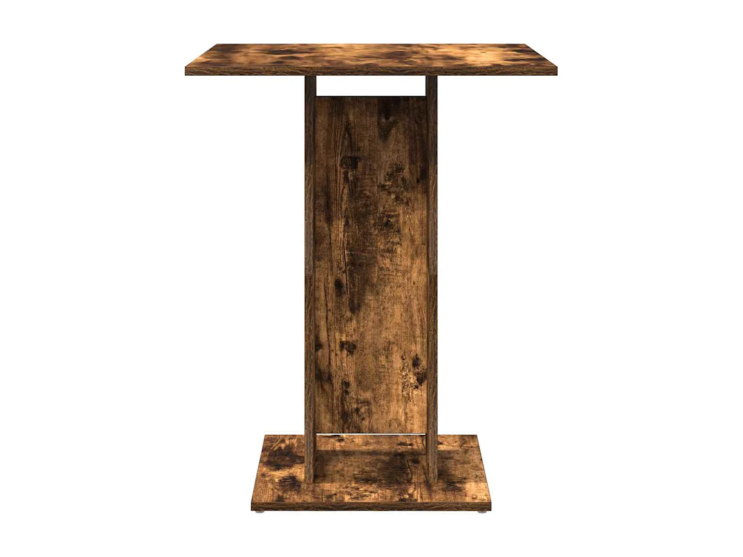 Table de bistro Chêne fumé 60x60x75 cm Bois d'ingénierie