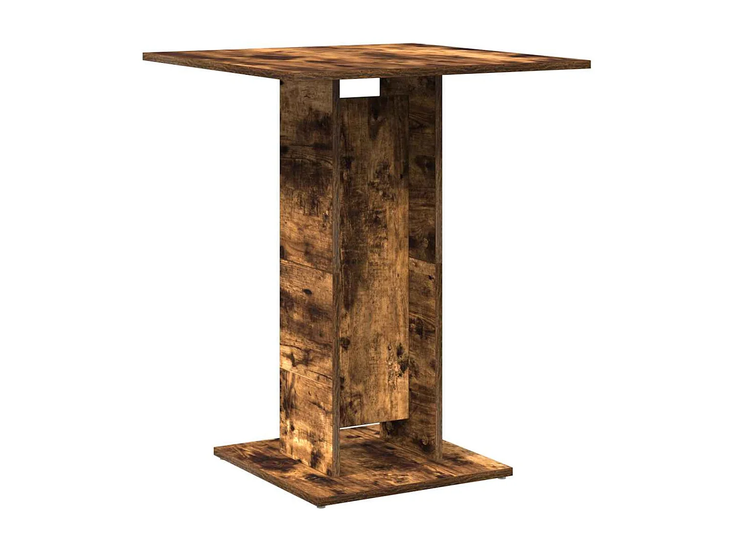 Table de bistro Chêne fumé 60x60x75 cm Bois d'ingénierie