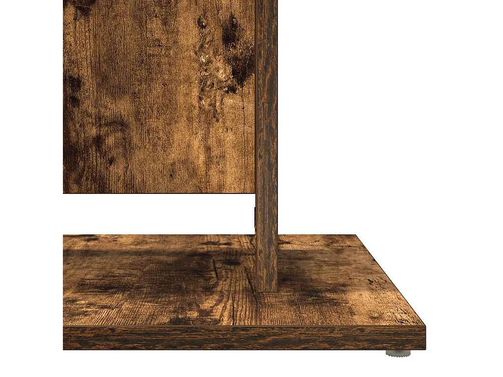Table de bistro Chêne fumé 60x60x75 cm Bois d'ingénierie