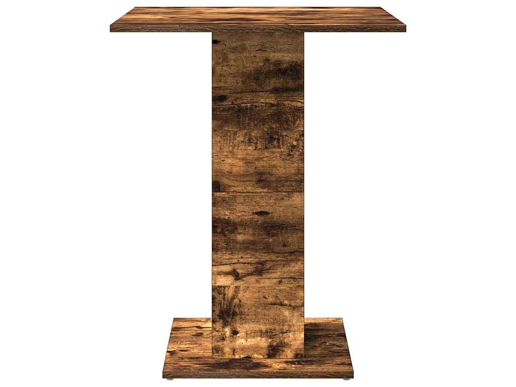 Table de bistro Chêne fumé 60x60x75 cm Bois d'ingénierie