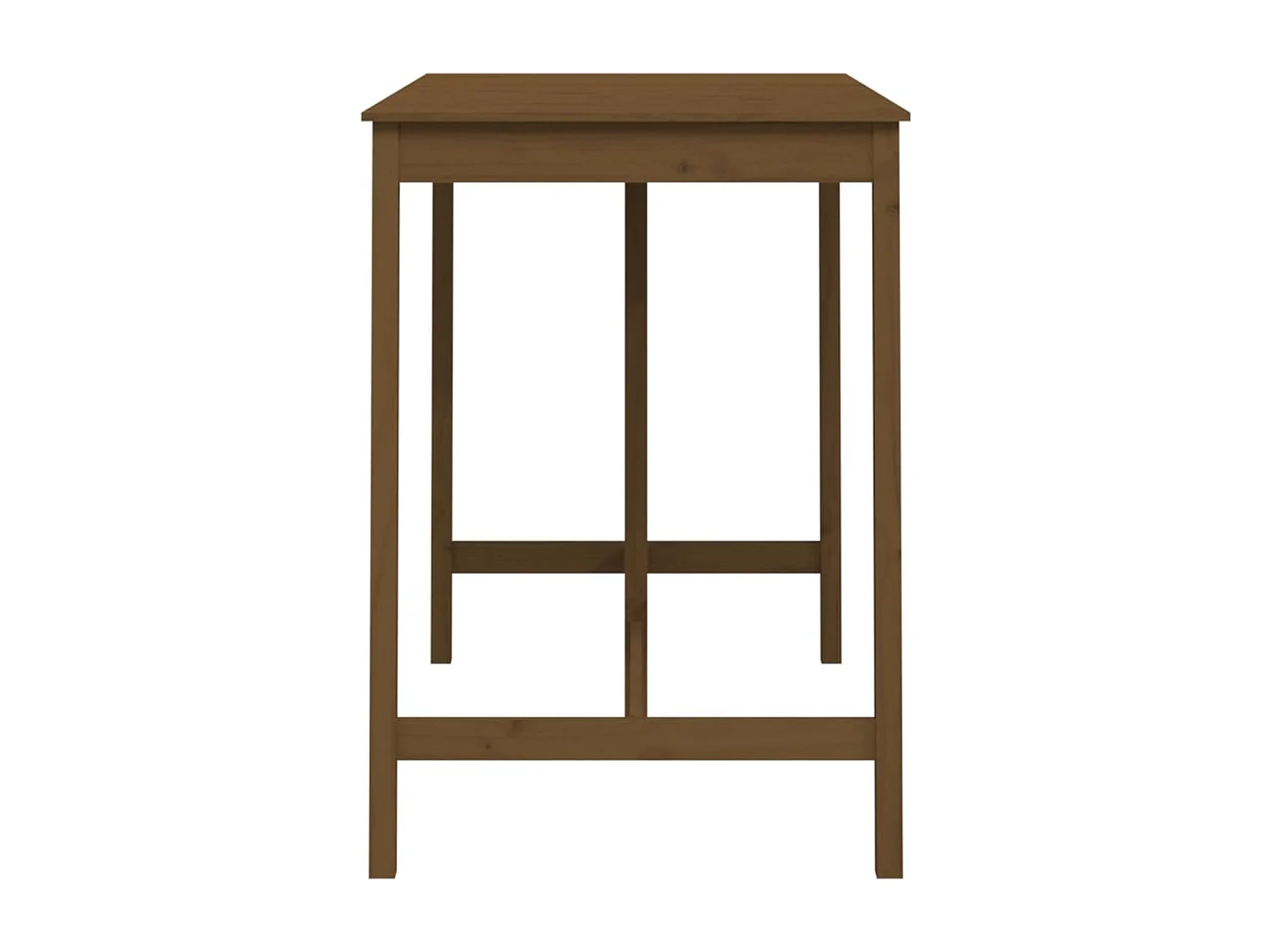 Table de bar Marron miel 140x80x110 cm Bois massif de pin