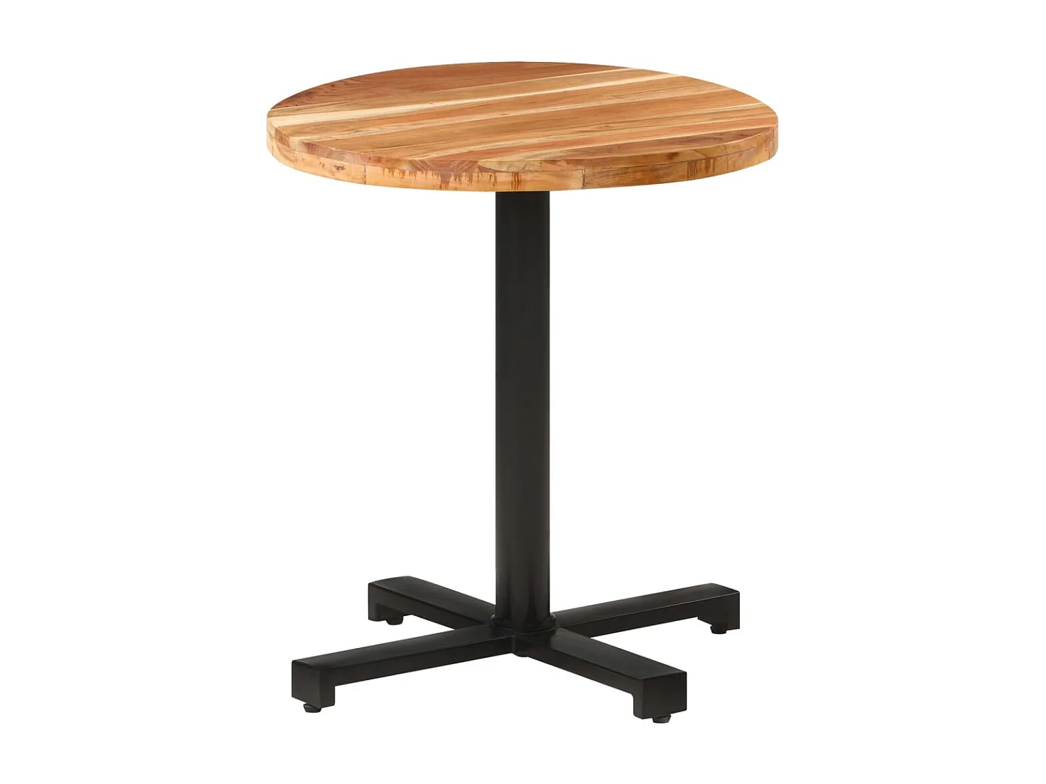 Table de bistro Ronde Ø70x75 cm Bois d'acacia massif