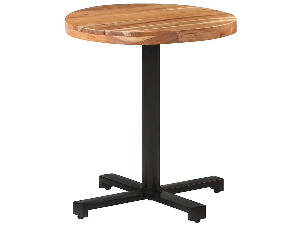 Mesa de bistró redonda madera maciza de mango Ø70x75 cm