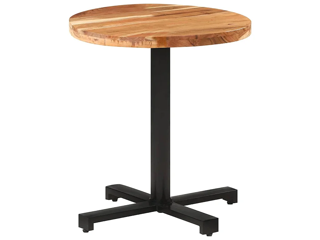 Mesa de bistró redonda madera maciza de mango Ø70x75 cm