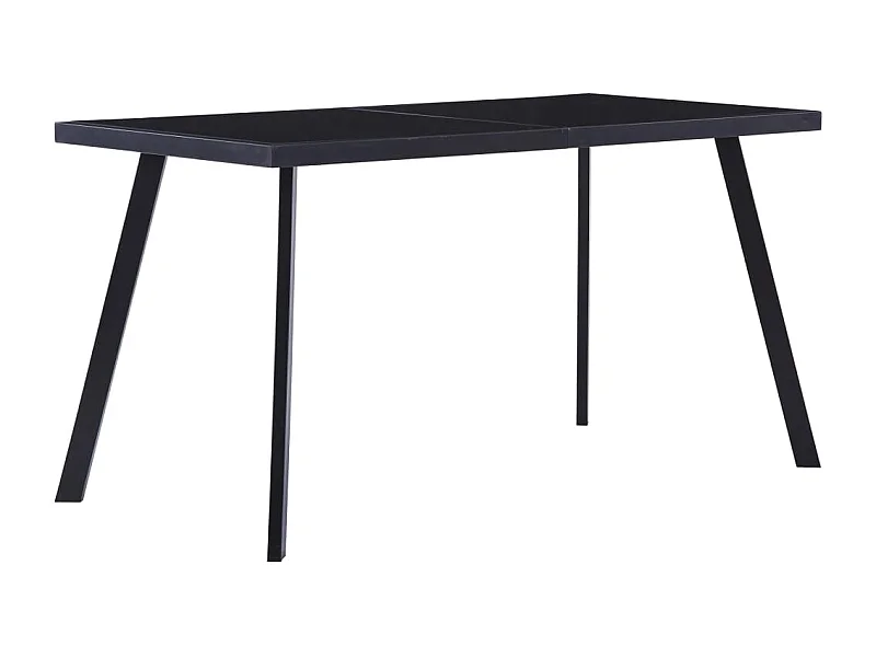 Esstisch Schwarz 140 x 70 x 75 cm Hartglas