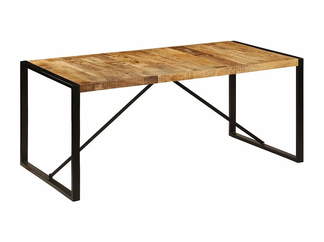 Eettafel 180x90x75 cm massief mangohout