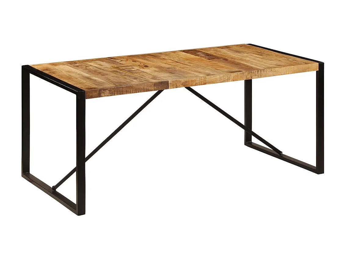 Tavolo da Pranzo 180x90x75 cm in Legno Massello di Mango