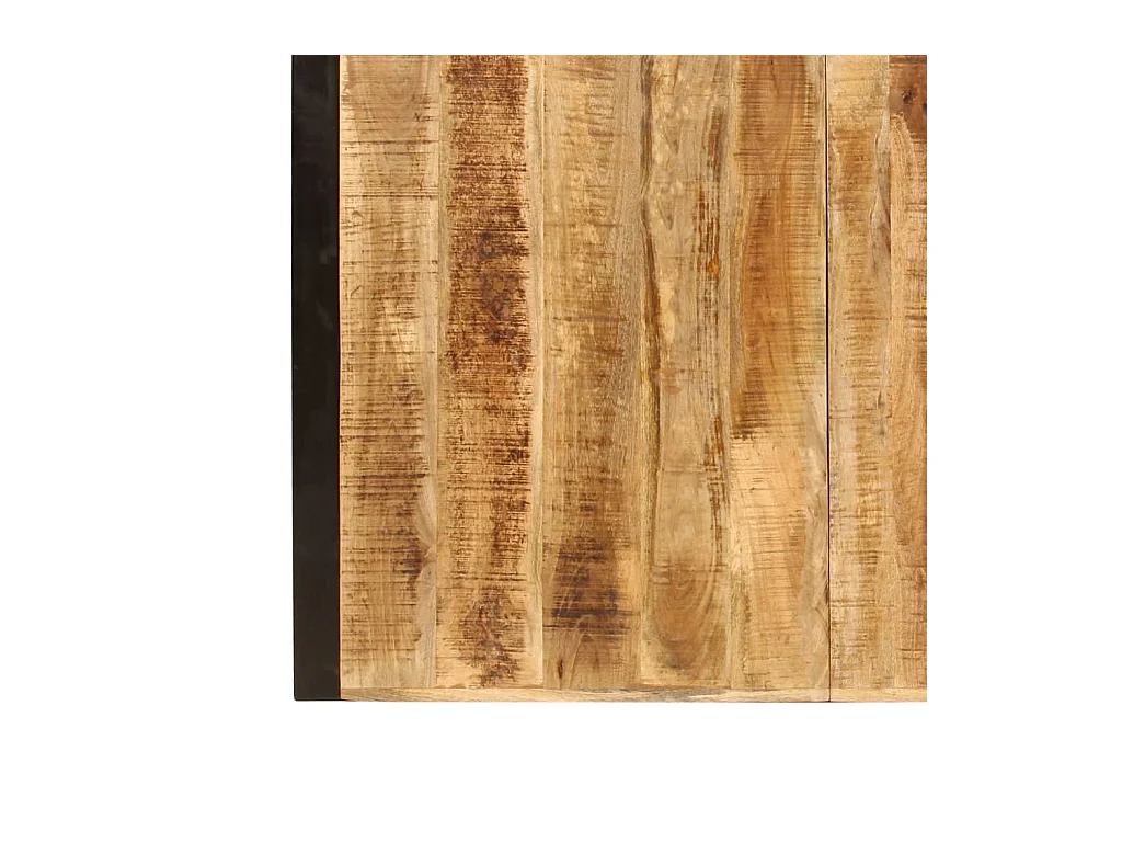 Tavolo da Pranzo in Legno Massello di Mango Grezzo 180 cm